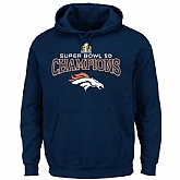 Men's Denver Broncos Majestic Big x26 Tall Super Bowl 50 Champions Choice VIII Pullover Hoodie - Navy Blue,baseball caps,new era cap wholesale,wholesale hats